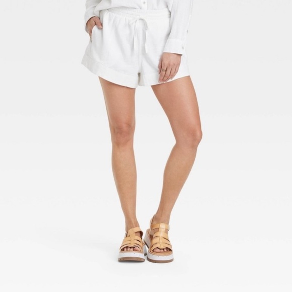 Old Navy White Drawstring Shorts